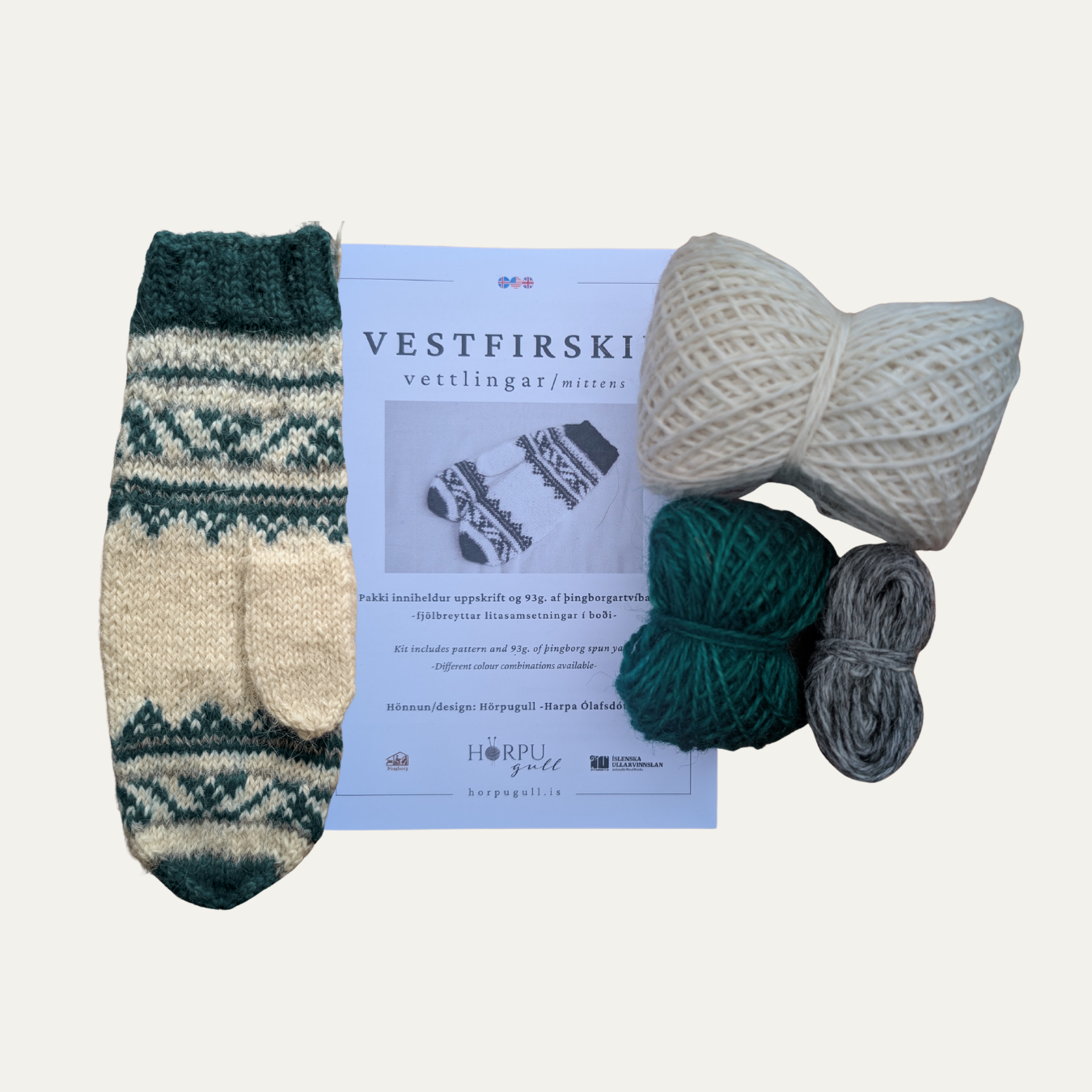 Vestfirskir Vettlingar -Prjónapakkning