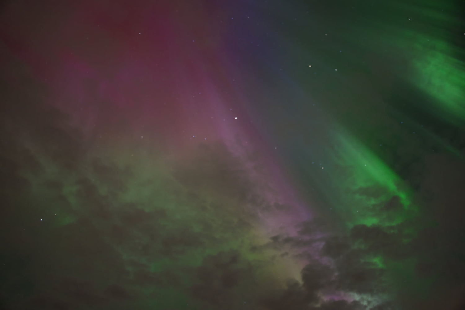 Norðurljós á prjónunum