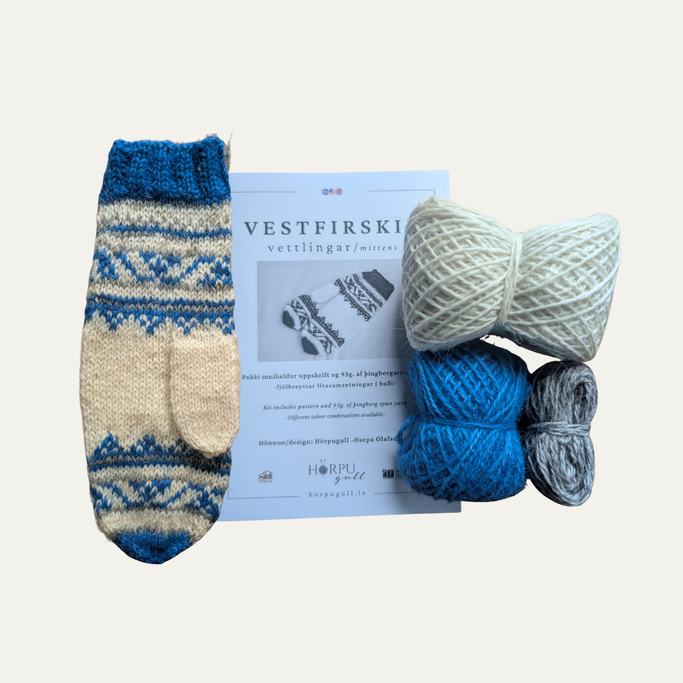 Vestfirskir Vettlingar -Prjónapakkning
