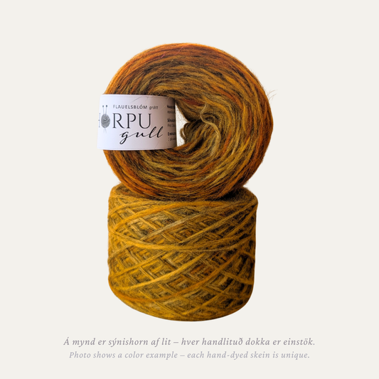 Flauelsblóm (french marigold) |Grey base