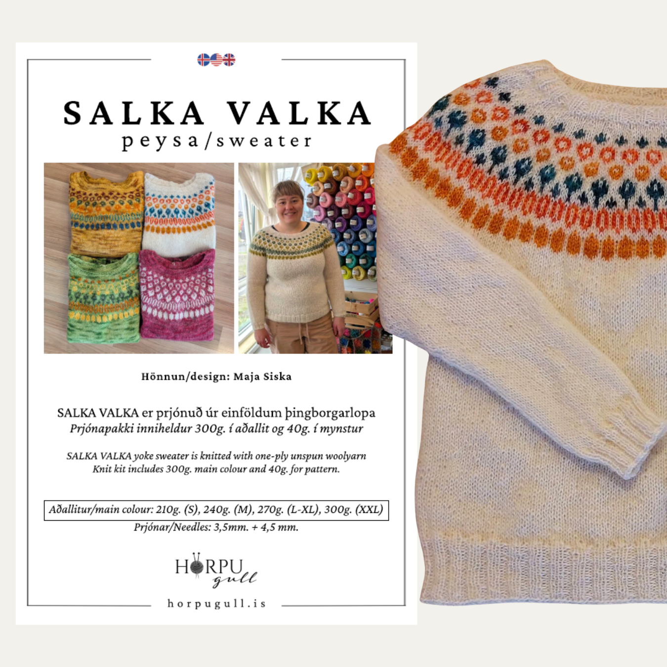Prjónapakkning | SALKA VALKA peysa