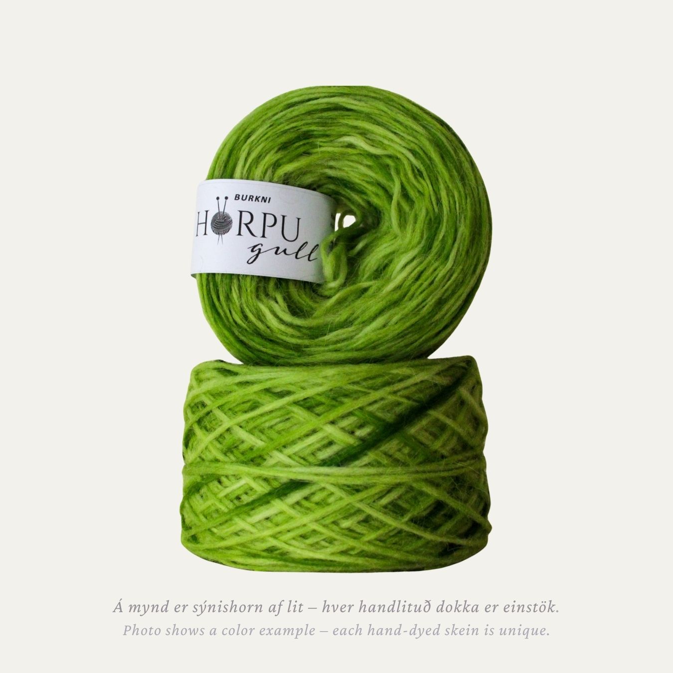 burkni_hand_dyed_icelandic_lopi_yarn_bright_green